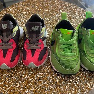 New balance and Nike size 5 worn $15 a piece or both for $25
